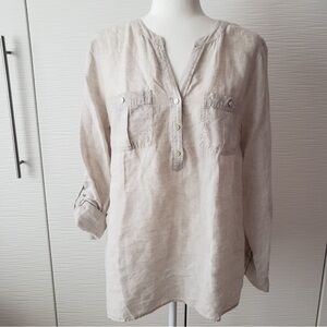 Talbots Natural Linen Shirt